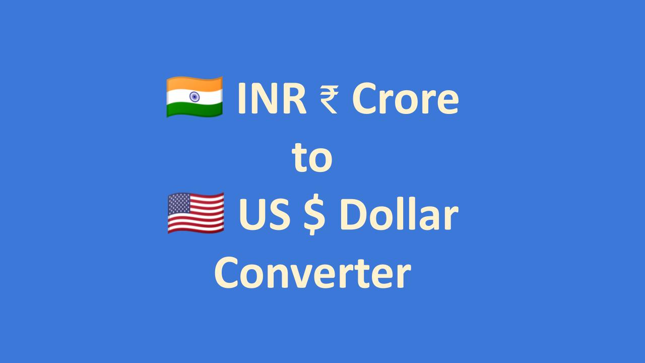 8 crore to usd